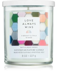 Bath & Body Works Love Always Wins candela profumata 227 g