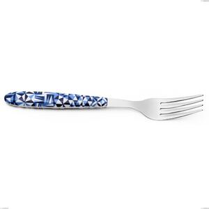 Forchetta tavola vero triangle, acciaio 18.0 nickel free, manicatura pbt sublimato acciaio lucido, lunghezza 190 mm