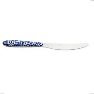 Coltello tavola vero triangle, acciaio 18.0 nickel free, manicatura pbt sublimato acciaio lucido, lunghezza 220 mm