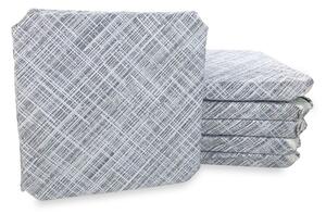 COPRISEDIA con ALI tinta unita IN TESSUTO Jacquard MODERN Grigio