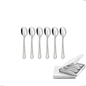 Confezione a libro 6 pezzi cucchiaini caff� Luigi XVI, Acciaio Inox 18.10 (AISI304), spessore 3.00 mm