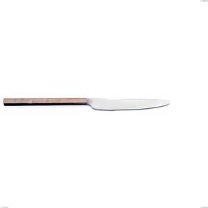 Coltello tavola Zeus Fire, acciaio forgiato 18/10 (AISI 304), Lunghezza 238 mm manicatura martellata brunita