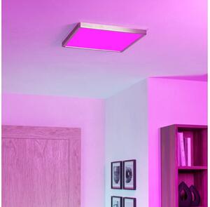 Eglo 901422-LED RGBW Plafoniera dimmerabile fumé FUEVA-Z LED/17,8W/230V 39x39cm IP44 cromato