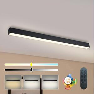 Brilagi - Plafoniera LED dimmerabile SLEEKLINE LED/40W/230V Wi-Fi Tuya, nero + telecomando