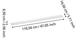 Eglo 901517-LED Pannello da soffitto a montaggio superficiale MORADILLO-Z RGBW LED/28W/230V 120x15 cm bianco