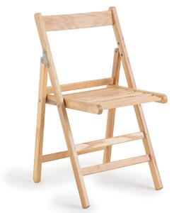 Sedia pieghevole in frassino ATENA 43x44xh78 cm -peso 3,6 kg frassino naturale. set da 2 pezzi
