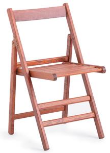 Sedia pieghevole in frassino ATENA 43x44xh78 cm -peso 3,6 kg frassino naturale. set da 2 pezzi tinto mogano
