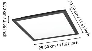 Eglo 901505-LED RGBW Plafoniera dimmerabile MORADILLO-Z LED/14W/230V 30x30cm nero