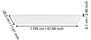 Eglo 901494 - Pannello LED a montaggio superficiale MORADILLO LED/33W/230V 120x30 cm bianco