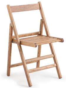 Sedia pieghevole in frassino ATENA 43x44xh78 cm -peso 3,6 kg frassino naturale. set da 2 pezzi tinto teak