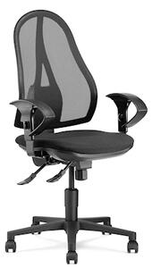 Sedia operativa TOP STAR OP200 synchron schienale rete base nylon con