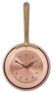 Orologio Padella in Rame � 15 cm martellato a mano liscio
