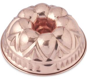 Stampo per dolci in rame martellato CIAMBELLA con foro �24xh5,5 cm - Litri 1,00