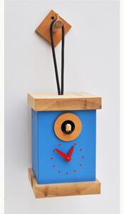 Orologio Cuc� da parete TITTI 13x13xh20 cm cassa in MDF Azzurro ral 5012