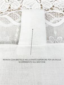 TENDA tendone PIZZO MACRAMÈ bianco CM.140X280 confezionata