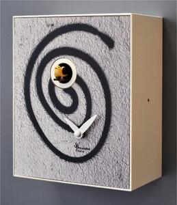 Orologio da Parete Cuc�, Graffiti 16,5x10xh20 cm cassa in MDF laccato colore bianco