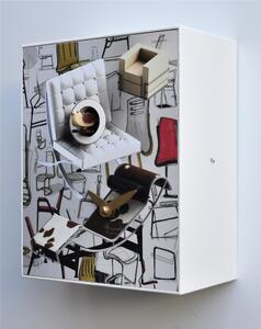 Orologio da Parete Cuc�, Design Chairs 16,5x10xh20 cm design Ezio Pescatori