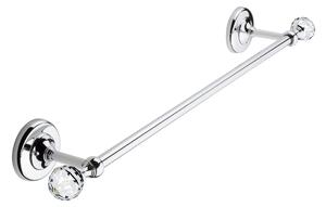 Porta Salviette CM.60 Linea MADRAS ORIENTE Cromo e Swarovski finitura cromo lucido , Made In Italy