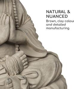 Blumfeldt Anjali Figura Decorativa da Giardino 43x52x38 cm Fibreclay marrone