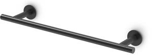 Porta Salviette da Bidet Piccolo cm 30 Oslo Square dimensioni 30x9xh4,6 cm stile minimale alluminio verniciato a polvere nero opaco