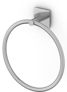 Portasalviette ad anello circolare Oslo Square dimensioni 19,8x5xh19,8 cm stile minimale alluminio verniciato a polvere
