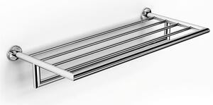 Ripiano Porta salviette in acciaio inox PLAZA 65,50x26,5xh14,50 cm finitura inox lucido