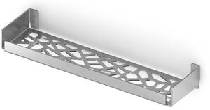 Mensola doccia bagno, in acciaio 304 cromato design contemporaneo 45,6x12,1xh6,2 cm garantita contro la ruggine