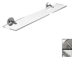 Mensola doccia bagno TEXTURE 60x14xh 4,6 cm ripiano in vetro temperato stile In acciaio inox lucido Stile Industriale contemporaneo
