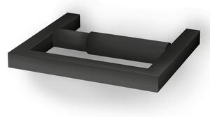 Portarotolo di carta igienica XONY in acciaio inox 304 linea XONY dimensioni 15,5x13,5xh2,4 cm finitura nero opaco made in italy