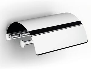 Portarotolo da bagno con coperchio XONY 14,5x113xh6 cm finitura inox lucido