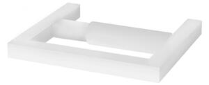 Portarotolo di carta igienica XONY in acciaio inox 304 linea XONY dimensioni 15,5x13,5xh2,4 cm finitura Bianco opaco made in italy