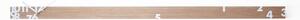 Orologio tempo stringe orizzontale 150xh 6 cm realizzato in Legno colore rovere