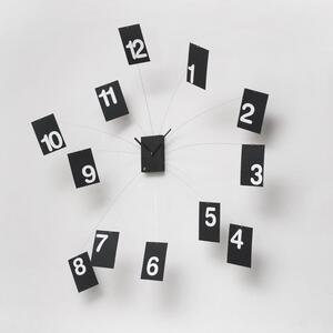 Orologio Il TempoVola Orologio da parete in gomma espansa, acciaio e PVC dimensione max Diametro 1 Mt Movimento al quarzo a batteria colore nero