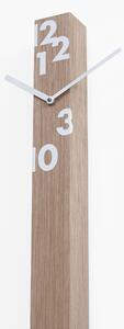 Orologio Verticale 6xh150cm Il tempo stringe in legno chiaro