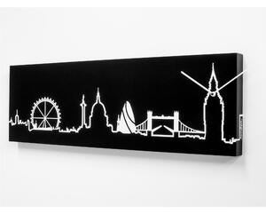 Orologio da parete Skyline Londra Nero