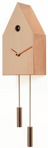 Orologio a Pendolo Cucu 24k 14x9xh54cm lamiera di metallo in Rame
