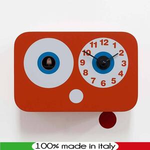 Orologio a cucu CUCCHINO 21x10xh17 cm in Legno Movimento al quarzo
