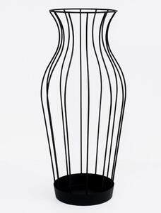 Portaombrelli Hydria in Acciaio diametro 34xh74 cm Nero
