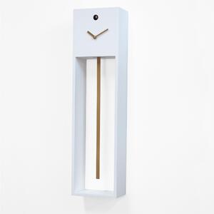 Orologio cuc� in legno 20x12xh78 cm Uaigong Bianco con asta oro