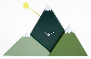 Orologio da tavolo in legno SUNSET 50x6xh36 cm cassa in legno Bianca colore Verde