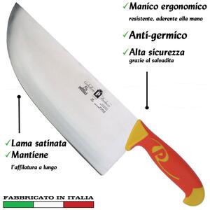 Coltello colpo lama inox Manici in polipropilene gomma antiscivolo atossici. 28 cm - Peso Gr 850 trattamento germicida. adatto lavastoviglie