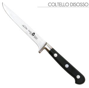 Coltello disosso forgiato Manici in POM per alimenti. colore nero. resistente in lavastoviglie