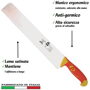 Coltello modello salato lama larga Manici in polipropilene gomma antiscivolo atossici. trattamento germicida. adatto lavastov