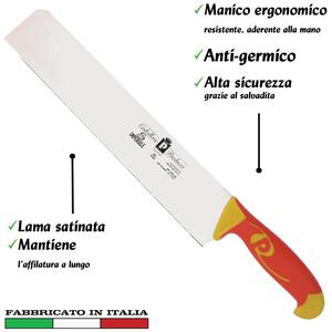Coltello modello salato 30cm Manici in polipropilene gomma antiscivolo atossici. trattamento germicida. adatto lavastoviglie