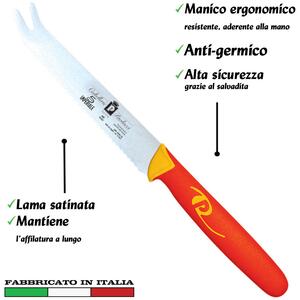 Coltello per agrumi lama inox 11 cm Manici in polipropilene gomma antiscivolo atossici. trattamento germicida. adatto lavasto