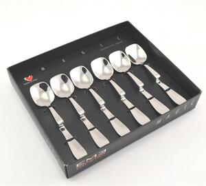Cucchiaini da Gelato 6 pezzi Magic in acciaio inox 1810 lucidato a specchio spessore 2 mm