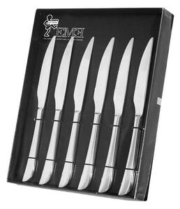 Coltelli da Bistecca Manico pieno Set 6 realizzato in acciaio 1810 lucidato a specchio. in confezione regalo