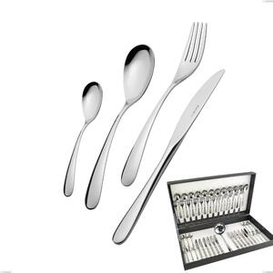 Servizio Posate HOTEL 49 pezzi acciaio inox 1810 lucidato spessore 2.5 mm in astuccio regalo EME- posate