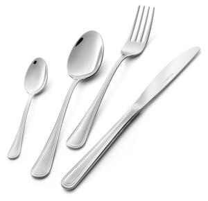 Servizio posate Galles inox 18/10 1 Coltello 1 Forchetta 1 Cucchiaio 1 Cucchiaino caff� in acciaio 1810 Lucido a Specchio