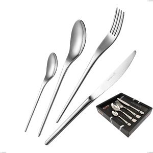 Servizio Posate JOLI 24 pezzi acciaio inox 1810 lucidato a specchio spessore 4.0 mm in astuccio regalo EME